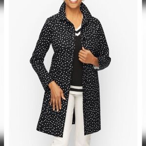 3X Plus Size Talbots Black Mac Jacket long coat women's